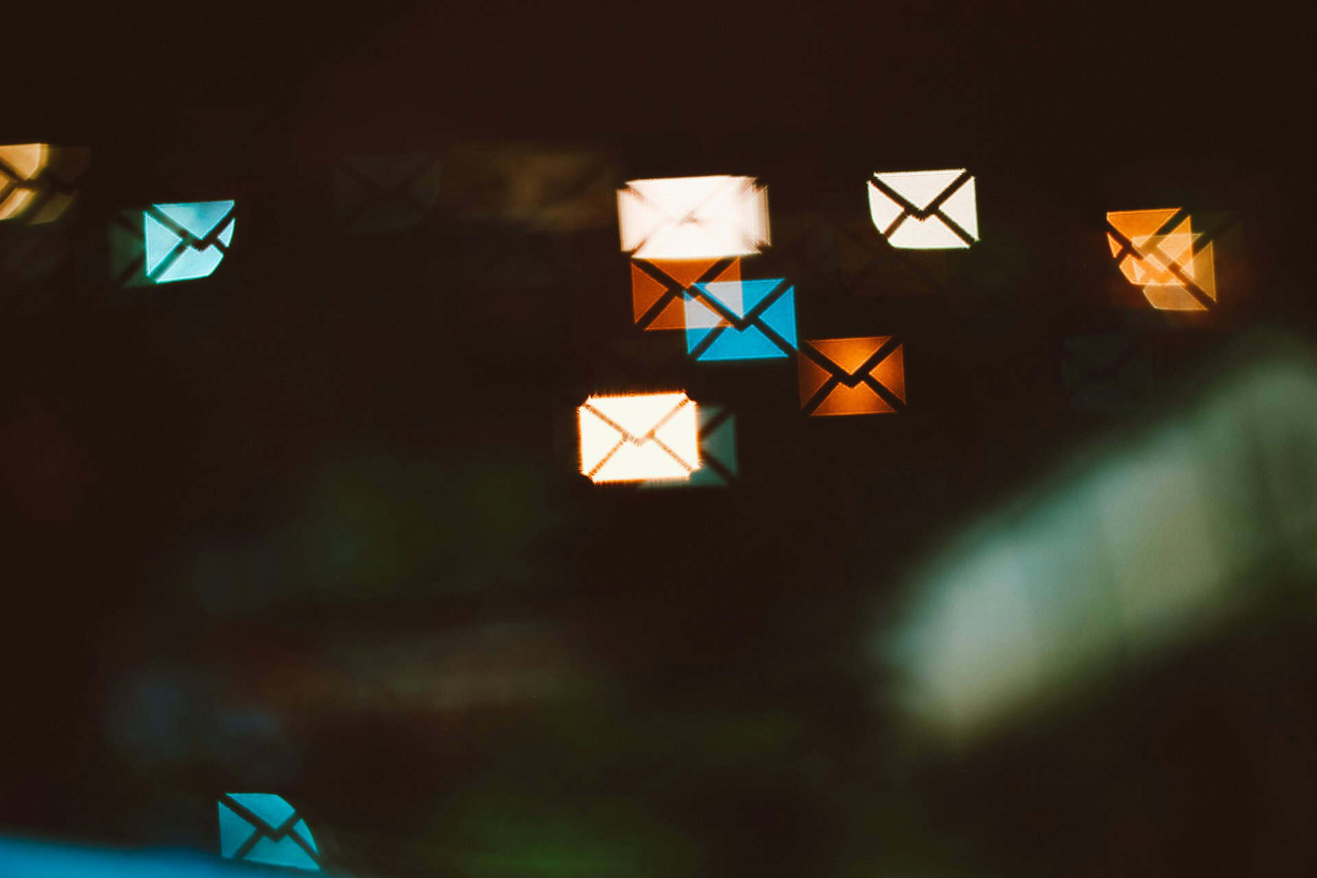Digital image that shows a few sent envelopes.