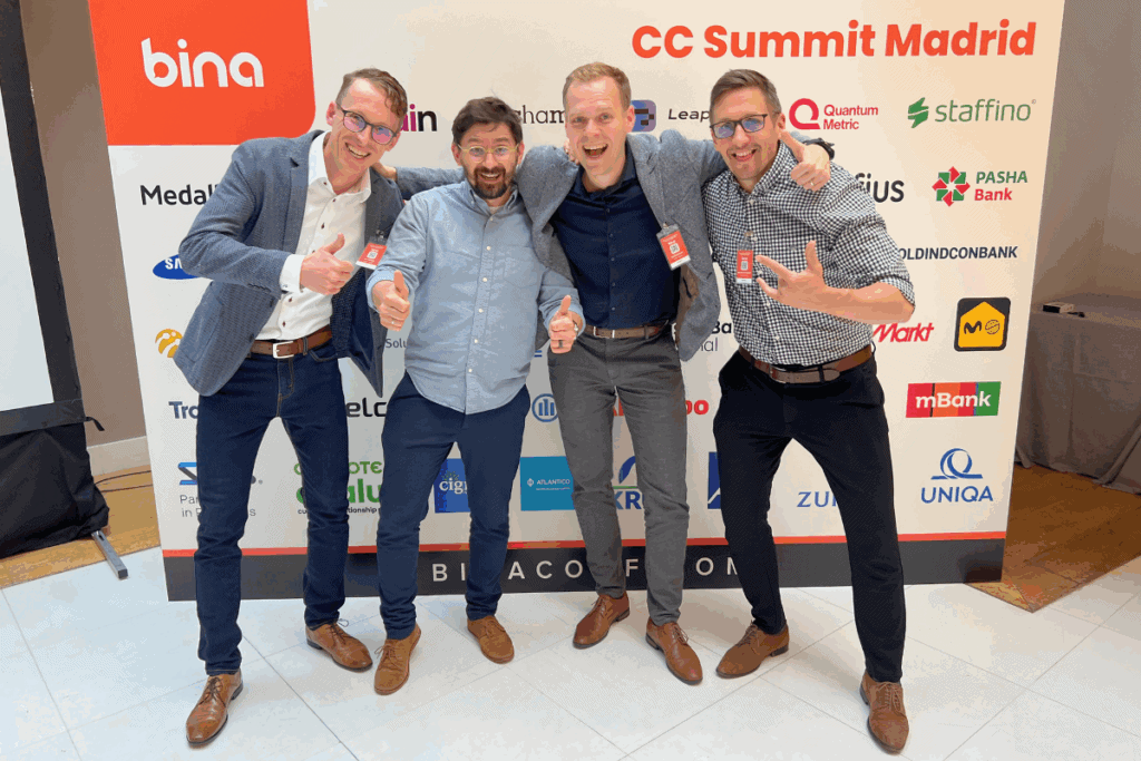 Staffino team posing at Bina CC Summit
